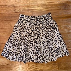 Cheetah mini skirt